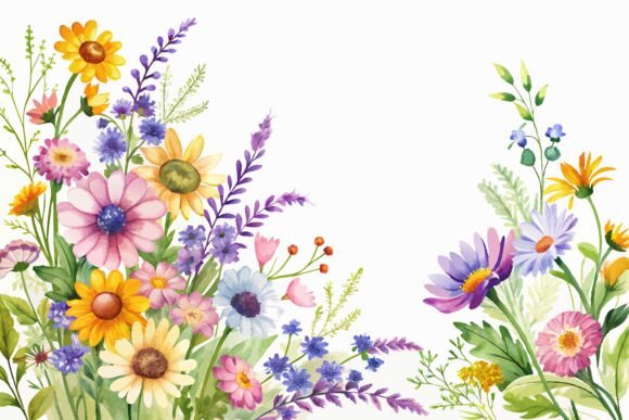 Bring Nature Indoors with This Watercolor Border
