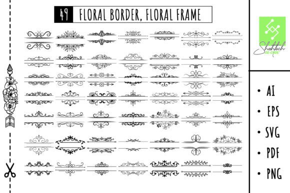 Floral Border Svg & Frame Bundle: Your All-in-One Design Toolkit