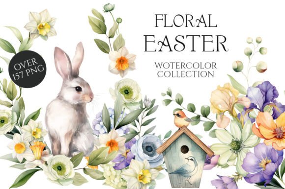 Floral Easter Watercolor Illustrations: A Designer's Spring Toolkit