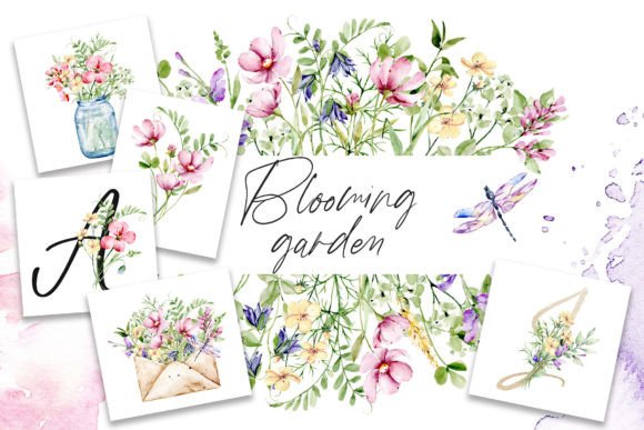 Flower Garden Watercolor Clipart: Elevate Your Creative Projects