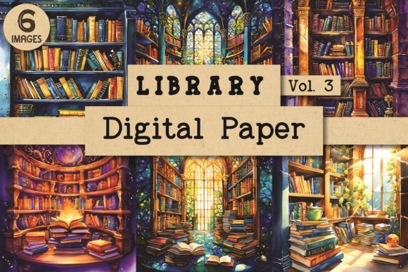 Library Digital Paper Bundle Vol. 3: Your Secret Weapon for Cohesive Branding