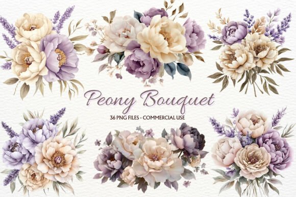 Peony Bouquet Floral Arrangement Clipart: A Designer's Guide