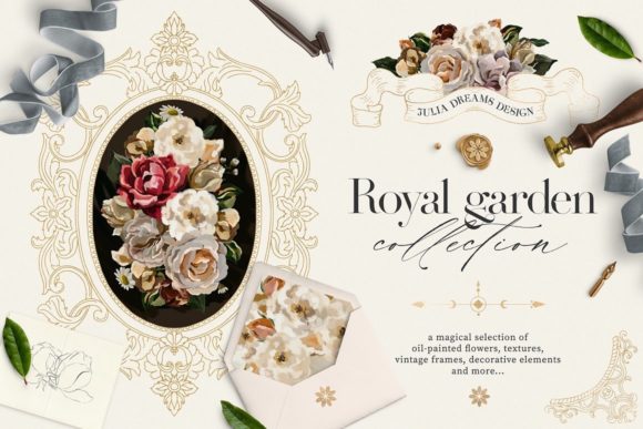 Royal Garden Collection: Mastering Design with Oil-Painted Elegance