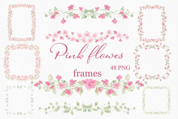 Watercolor Pink Tiny Flower Frames: A Designer’s Guide