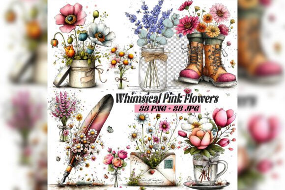Whimsical Pink Spring Floral Set: Your Guide to Romantic Design