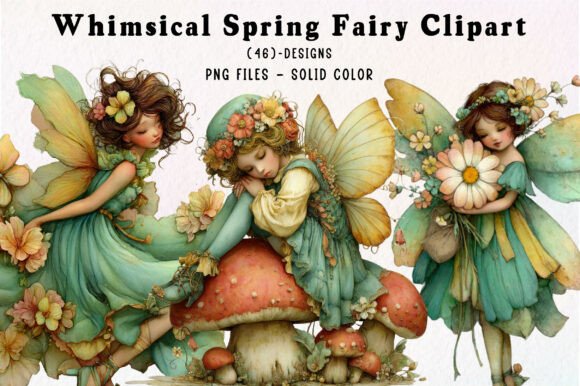 Whimsical Spring Fairy Clipart: A Design Toolkit for Enchanting Projects